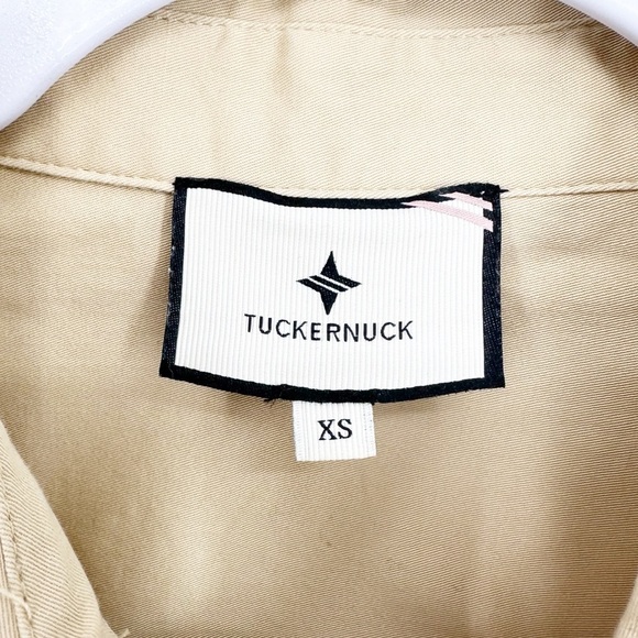 Tuckernuck Steele Shirt Button Down Blouse in Khaki Women’s Size XS Top - Picture 4 of 7